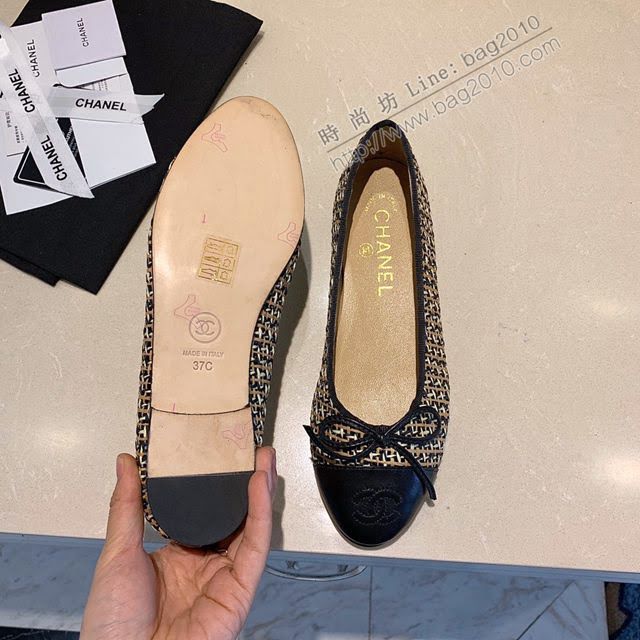 Chanel女鞋 香奈兒頂級芭蕾舞鞋 Chanel羊皮舒適平底鞋  naq1070